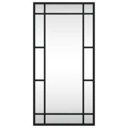 Vidaxl Wall Mirror Black 30X60 Cm Rectangle Iron - thumbnail 3