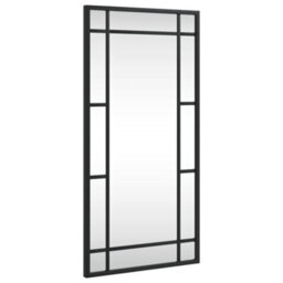 Vidaxl Wall Mirror Black 30X60 Cm Rectangle Iron - thumbnail 2