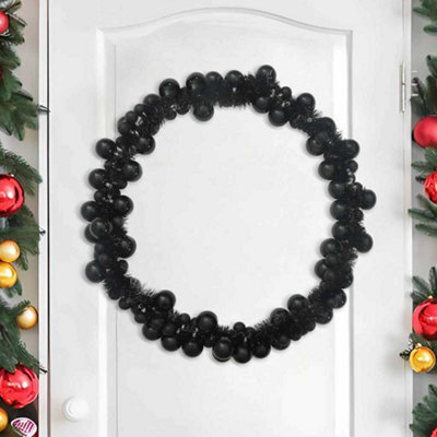 Vidaxl Christmas Ball Garland Black 186 Cm Polystyrene - image 1