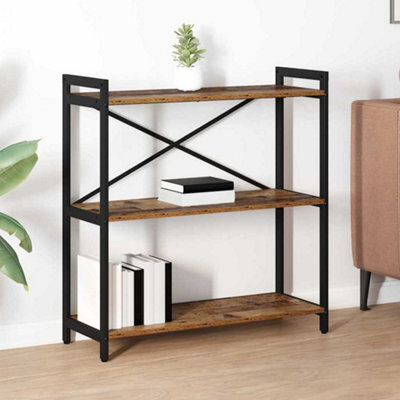 Berkfield Bookcase Old Wood 80 X 30 X 83 Cm Engineered Wood - image 1