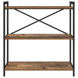 Berkfield Bookcase Old Wood 80 X 30 X 83 Cm Engineered Wood - thumbnail 5