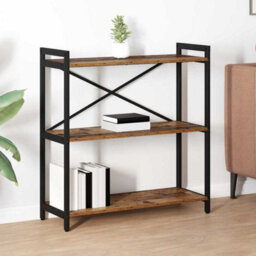 Berkfield Bookcase Old Wood 80 X 30 X 83 Cm Engineered Wood