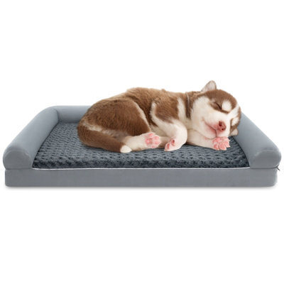 Costway Orthopedic Foam Dog Bed L Sized Large Pet Bed 113 X 90 X 18 Cm - image 1