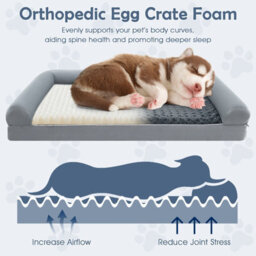 Costway Orthopedic Foam Dog Bed L Sized Large Pet Bed 113 X 90 X 18 Cm - thumbnail 6