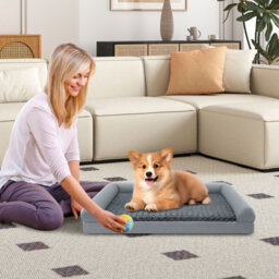Costway Orthopedic Foam Dog Bed L Sized Large Pet Bed 113 X 90 X 18 Cm - thumbnail 3