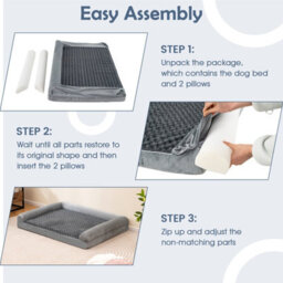 Costway Orthopedic Foam Dog Bed L Sized Large Pet Bed 113 X 90 X 18 Cm - thumbnail 9