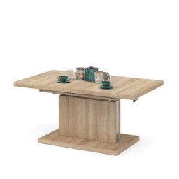 Heze Furniture Astrid 70 - 2 In 1 Extending Coffee / Dining Table - Sonoma Oak - thumbnail 6