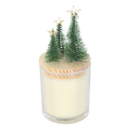 Merry And Bright Bauble Cinnamon & Spice Glass Candle With Tree - thumbnail 4