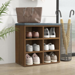 Berkfield Shoe Cabinet Brown Oak 52.5X30X50 Cm - thumbnail 8