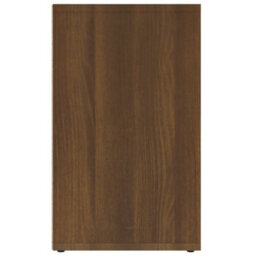 Berkfield Shoe Cabinet Brown Oak 52.5X30X50 Cm - thumbnail 5