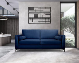 Modern Home Zara 3 Seater Sofa Navy - thumbnail 1