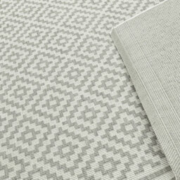 Grey Outdoor Rug, Geometric Stain-Resistant Rug For Patio Decks Garden Balcony, 4mm Modern Outdoor Rug-120Cm X 170Cm - thumbnail 5