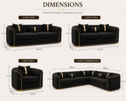 Stratus Interiors Ambassador Chesterfield Armchair Sofa - Blake Plush Velvet - Gold Metal Trim - Frill Design - Luxury Living Room Sofa - thumbnail 2