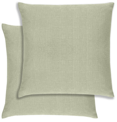 Enhanced Living Pair Of Matrix Green Textured Cushion Covers - 43X43Cm - Cases Only - image 1