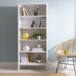 Nöa & Nani Noa & Nani 5 Tier Tall Bookcase In Classic White Hemming - thumbnail 2