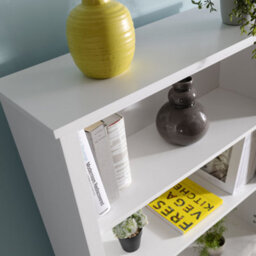 Nöa & Nani Noa & Nani 5 Tier Tall Bookcase In Classic White Hemming - thumbnail 4