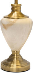 Lighting Supermarket Hepburn Large Cream Marble Effect Table Lamp With Matching Shade - Cream & Gold 61Cm - thumbnail 3