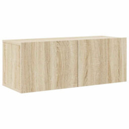 Berkfield Modern 8 Piece Tv Cabinet Set Sonoma Oak Engineered Wood - thumbnail 5