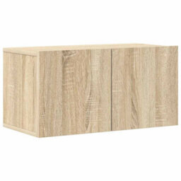 Berkfield Modern 8 Piece Tv Cabinet Set Sonoma Oak Engineered Wood - thumbnail 4
