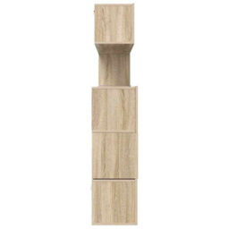 Berkfield Modern 8 Piece Tv Cabinet Set Sonoma Oak Engineered Wood - thumbnail 8