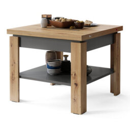 Heze Furniture Leo Modern Extending Coffee Table - Artisan Oak & Anthracite - thumbnail 1