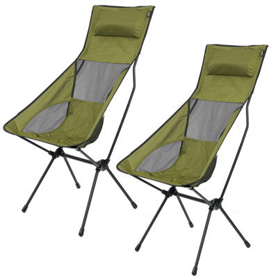 Folding Outdoor Chair With Carry Bag Green, Pack Away Easy, Durable - image 1