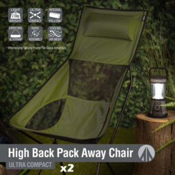 Folding Outdoor Chair With Carry Bag Green, Pack Away Easy, Durable - thumbnail 3