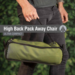 Folding Outdoor Chair With Carry Bag Green, Pack Away Easy, Durable - thumbnail 5