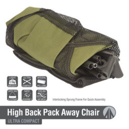 Folding Outdoor Chair With Carry Bag Green, Pack Away Easy, Durable - thumbnail 4