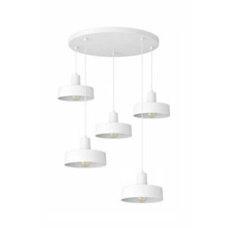 Luminosa Lighting Luminosa Velyo Cluster Pendant Ceiling Light White 5X E27 - thumbnail 1