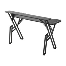 Living And Home Black Gaming Desk With Led Lights And Monitor Stand W 1400 X D 600 mm - thumbnail 3