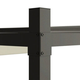 Outsunny 3 X 3(M) Pergola With Retractable Roof, 80mm Metal Column, White - thumbnail 9