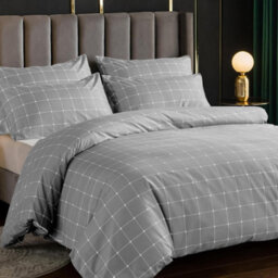 Pamposh Lazzaro Single Duvet Cover Set Premium Microfiber Duvet Cover Single 2 Pcs Ultrasoft Hypoallergenic Reversible With Zipper Closure - thumbnail 1