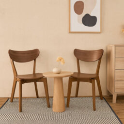 Wyld Haus Set Of 2 Saffron Walnut Wood-Effect Dining Chairs - thumbnail 2