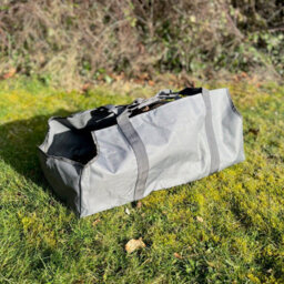 Selections Set Of 2 Canvas Log Carrier Firewood Bags In French Grey - thumbnail 5