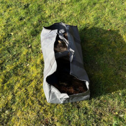 Selections Set Of 2 Canvas Log Carrier Firewood Bags In French Grey - thumbnail 3