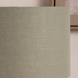 Pacific Lifestyle 40Cm Sage Green Linen Drum Cylinder Lampshade - thumbnail 2