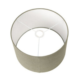 Pacific Lifestyle 40Cm Sage Green Linen Drum Cylinder Lampshade - thumbnail 4