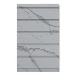 Zita White Marble Effect 5 Drawer Chest - Modern Storage Unit, (L) 40Cm X (W) 70Cm X (H) 107Cm, Stylish Bedroom Storage - thumbnail 3