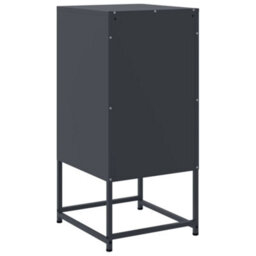Berkfield Bedside Cabinet Anthracite 36X39X78 Cm Steel - thumbnail 8