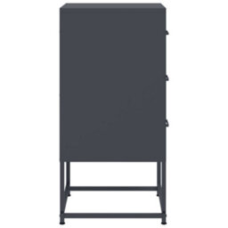 Berkfield Bedside Cabinet Anthracite 36X39X78 Cm Steel - thumbnail 7