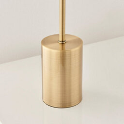 Furniturebox Uk Coral Table Lamp With Pink Glass Shade And With A Brass Base - thumbnail 6
