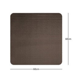 Nicoman Reversible Dual-Colour Grey/brown Pvc Anti Slip Shower Mat Bath Mat - Square 60X60Cm - thumbnail 4