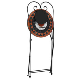 Walplus Mosaic Bistro Set Terracotta And White Iron And Ceramic - thumbnail 5
