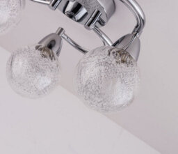Harper Living Bolla 3Xg9 Energy Saving Led Semi Flush Ceiling Light, Swirl Arms, Polished Chrome Finish, Natural White (4000K), Bulbs Included - thumbnail 3