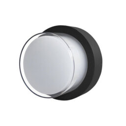 Luminosa Lighting Luminosa Rosta 11Cm Outdoor Flush Wall Lamp Black 5W 4000K Neutral White Ip54