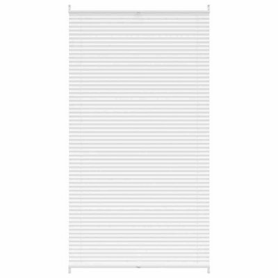 Berkfield Modern Plisse Blind 110X200Cm White Pleated Blind - image 1
