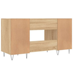 Berkfield Desk Sonoma Oak 140X50X75 Cm Engineered Wood - thumbnail 8