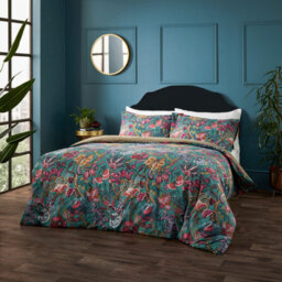 Wylder Viranai Exotic Floral Duvet Set, Double, Blue - thumbnail 4