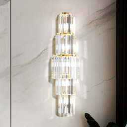 Vrygle 20X78Cm Modern Led Wall Lamp Living Room Crystal Wall Light Bedroom Bedside Wall Sconce - thumbnail 7